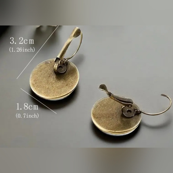 Whimsigoth earrings Fairycore Goth Skull Gold Rose Snapback - Picture 2 of 4